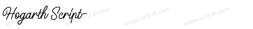 Hogarth Script字体转换